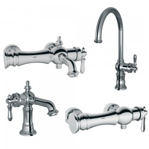 ست 4 تکه شیرآلات شودر مدل بیزانس