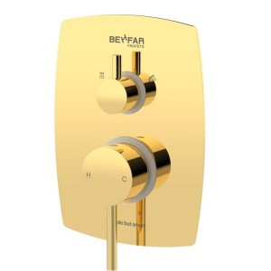 شیر حمام تیپ 3 توکار بهفر مدل آیباکس پلیت B