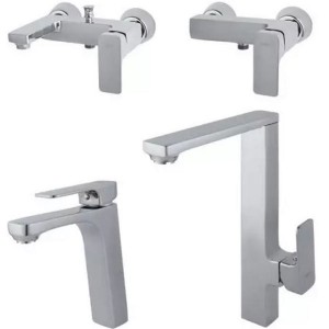 ست 4 تکه شیرآلات راسان مدل گارنت کروم