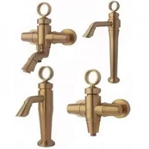 ست 4 تکه شیرآلات راسان مدل آنیتا طلامات