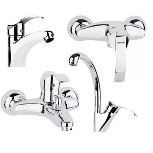 ست چهار تکه شیرآلات راسان مدل نگین