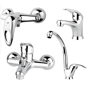 ست چهار تکه شیرآلات راسان مدل مروارید