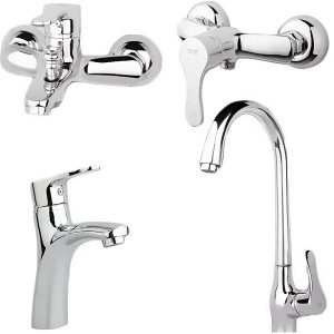 ست چهار تکه شیرآلات راسان مدل صدف