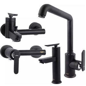 ست 4 تکه شیرآلات راسان مدل فلورا