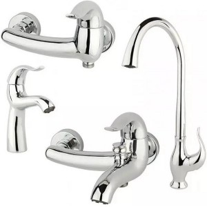 ست 4 تکه شیرآلات راسان مدل اکتاو