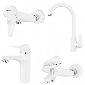 ست 4 تکه شیر آلات کاویان مدل شانا سفید