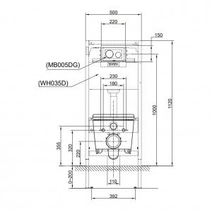 وال هنگ توتو (TOTO) کد cw951jws – TC950SJ