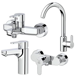 ست 4 تکه شیر آلات کاویان مدل گلسا