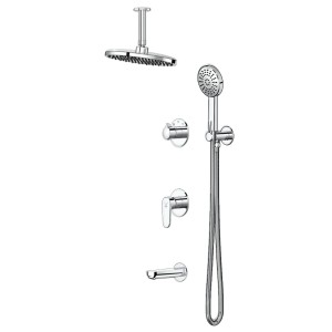 شیر دوش حمام توکار کاویان مدل لارا  بازو سقفی