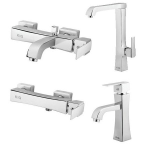 ست 4 تکه شیرآلات KIG مدل الیزه