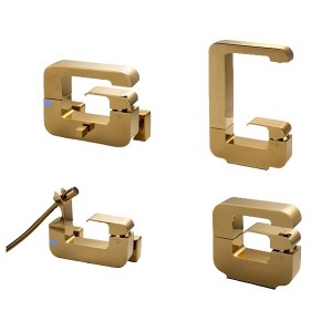 ست 4 تکه شیرآلات کی آی جی ( kig) مدل جنوا طلایی