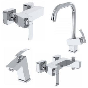 ست 4 تکه شیرآلات کلار مدل سوپرفلت