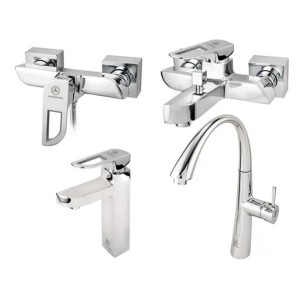 ست 4 تکه شیرالات قهرمان مدل موج