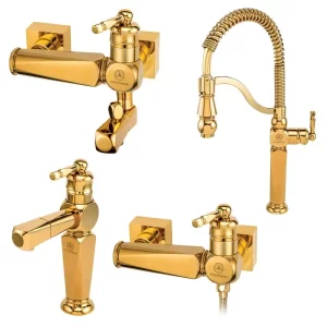 ست 4 تکه شیرالات قهرمان مدل ارس طلایی