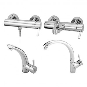 ست 4 تکه شیرالات قهرمان مدل ارکیده