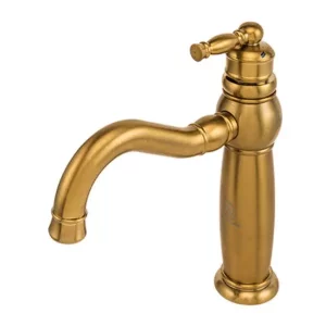 شیر روشویی قهرمان مدل آنتیک طلا مات