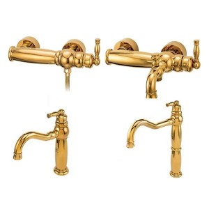 ست 4 تکه شیرالات قهرمان مدل آنتیک طلایی