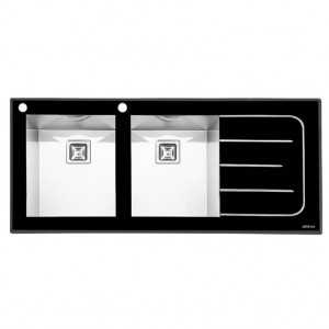 سینک شیشه ای ایلیا استیل مدل 8022