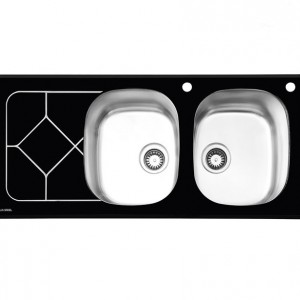 سینک شیشه ای ایلیا استیل مدل 8012