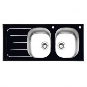 سینک شیشه ای ایلیا استیل مدل 8011