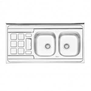 سینک نیمه فانتزی  روکار ایلیا استیل مدل 3021