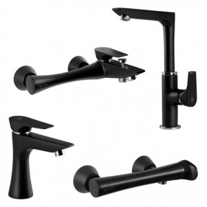 ست شیرآلات KWC مدل ورونا مشکی