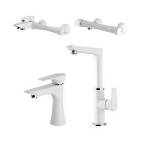 ست شیرآلات KWC مدل ورونا سفید