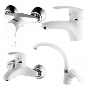 ست چهار تکه اوج مدل اسپانیش سفید