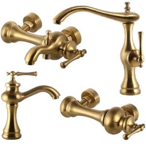 ست چهار تکه شیرآلات اوج مدل رامیلا طلامات