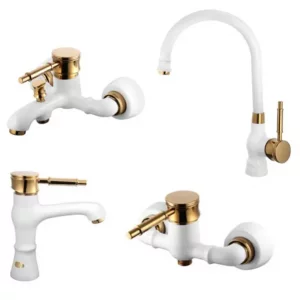 ست چهار تکه  اوج مدل رافائل سفیدطلا