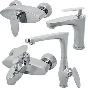 ست 4 تیکه شیرالات کرومات مدل دراگون