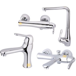 ست 4 تکه شیرآلات کرومات مدل یاتو