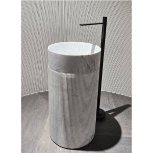 کاسه روشویی ایستاده سنگ طبیعی دکو