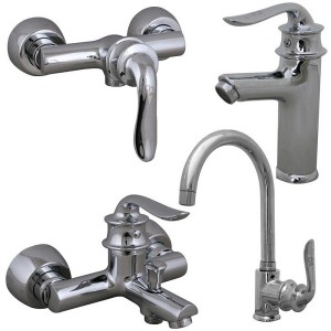 ست 4 تیکه شیرالات کرومات مدل ریما