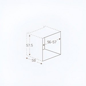 فر توکار زیگما مدل TEOR E60 OVEN GLASS