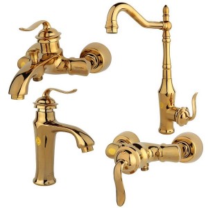 ست 4تیکه شیرالات مرجان خزر مدل ویستا طلایی