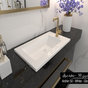 کاسه روشویی روکابینتی سینا چینی مدل آرشین