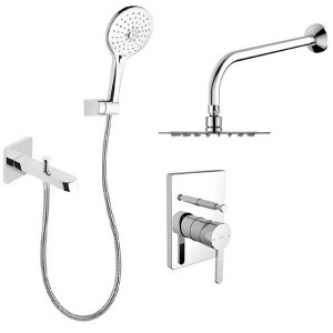 ست 5 تکه شیر حمام توکار Roca مدل Carelia کد A5D368ANBK