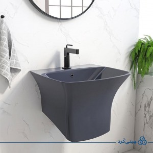 روشویی دیواری (نیم پایه) چینی کرد مدل آرتا طوسی