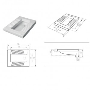 توالت زمینی مروارید مدل یاریس
