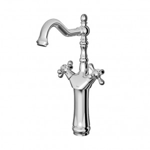 شیر روشویی پایه بلند شودر مدل باروک پلاس کروم