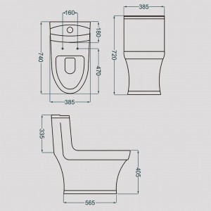 توالت فرنگی گلسار مدل الگانت