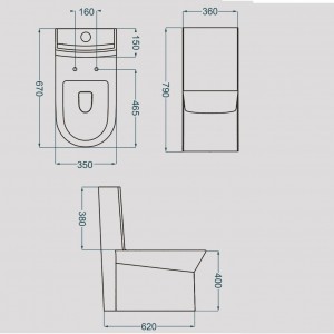توالت فرنگی گلسار مدل رومنس