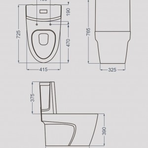توالت فرنگی گلسار مدل پلاتوس