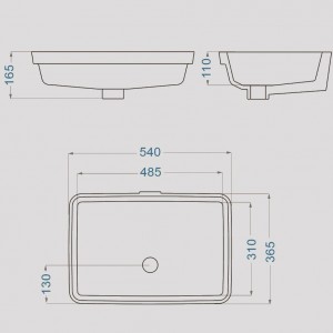 روشویی زیر سنگی گلسار مدل گاترین