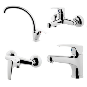 ست 4 تکه شیرآلات البرز روز مدل درسا