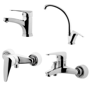 ست 4 تکه شیرآلات البرز روز مدل باران