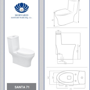 توالت فرنگی مروارید مدل سانتا