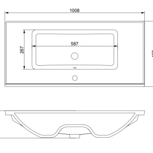 روشویی روکابینتی مروارید مدل سانتا