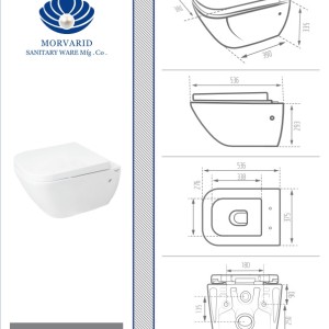 وال هنگ مروارید مدل کاپریس طوسی
